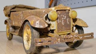 Restoration of an old toy car Phaeton [upl. by Onailimixam]