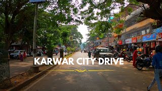 Karwar city drive  Karwar market road  karwar city Travel and cookies [upl. by Jeffers]