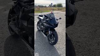 23 All Black YAMAHA R7 on STOCK Exhaust Sound🐈‍⬛🔥yamaha r7 exhaust sound moto shorts 2024 [upl. by Nillok]