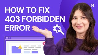 How to Fix 403 Forbidden Error [upl. by Shugart334]