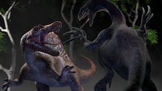 Spinosaurus vs Therizinosaurus ANIMATION Preview [upl. by Harilda662]