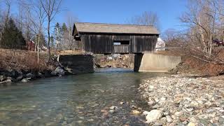 Mad River Valley Moment of Zen Warren Covered Bridge [upl. by Frederique898]