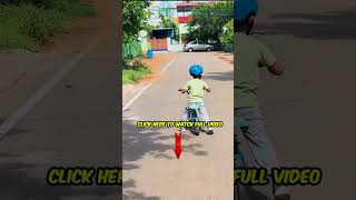 How to Teach Cycling for Kids in DIY Balancing Cycle daddywhatsnext shorts [upl. by Nazay]