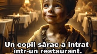 Un copil sărac a intrat întrun restaurant A văzut o farfurie cu resturi și a vrut să mânânce [upl. by Yentruocal22]