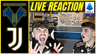 🤬 CRISI TOTALE… VERONA  JUVENTUS 22  LIVE REACTION TIFOSI JUVENTINI [upl. by Evangelin]