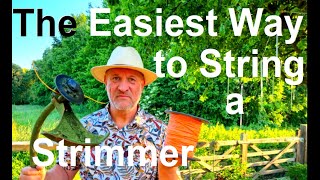 The Easiest Way to String a Strimmer with wire cord or line  Stihl [upl. by Ynnattirb439]