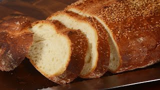 Artisan White Bread Recipe Demonstration  Joyofbakingcom [upl. by Janey]