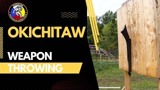 Okichitaw Weapon Throwing  Gunstock Warclub amp Tomahawk [upl. by Uwkuhceki]