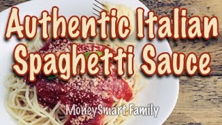 How to make authentic Italian spaghetti sauce gravy from scratch [upl. by Nivri]