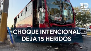 Choque intencional de camiones deja 15 heridos en Guadalajara [upl. by Maurita619]