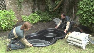 Installation Ubbink readymade pond [upl. by Pacheco80]