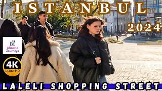 Exploring Istanbul Laleli Shopping Street 4K WalkingTour Historic Place Bazaar amp Markets Dec 2024 [upl. by Holmes594]