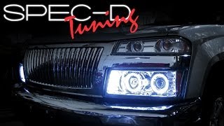 SPECDTUNING INSTALLATION VIDEO 2004 2011 CHEVY COLORADO GMC CANYON HEADLIGHTS [upl. by Bogart]