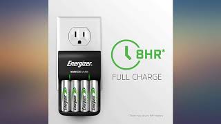 Energizer Recharge Basic Charger with 2 AA NiMH Rechargeable Batteries included LED Indi [upl. by Carbrey]