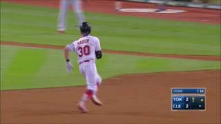 TORCLE Naquin wins it for the Indians with an insidethepark homer [upl. by Gautier]