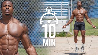 10 MIN JUMP ROPE WORKOUT  TORCH CALORIES FAST  FOLLOW ALONG [upl. by Nyleahs]