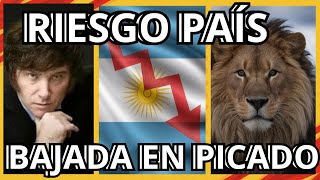 MILEI RIESGO PAÍS BAJANDO ARGENTINA 2024 [upl. by Ipoillak]