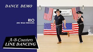 RIO  Line Dance Demo amp Walk Through [upl. by Amalle571]