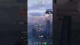 Warships🏴‍☠️  Tier 5 secondary melts marblehead worldofwarships wows cqc [upl. by Ardnaskela]