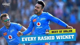 Every one of Rashid Khans 19 wickets  KFC BBL09 [upl. by Matilde]