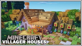 Minecraft Villager Houses  THE FLETCHER  Minecraft Tutorial [upl. by Llenrag]