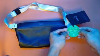 Unboxing quotBellroy Sling Mini Bag  Premium Leather Crossbodyquot on the ship [upl. by Hammad684]