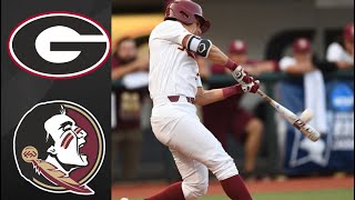 4 Georgia vs Florida State NCAA Baseball Regional  College Baseball Highlights [upl. by Ahseyd908]