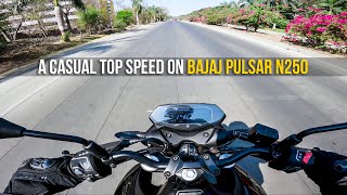 2024 Bajaj N250 Top Speed Run [upl. by Zindman]