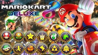 Mario Kart 8 Deluxe  All Tracks 200cc Full Race Gameplay [upl. by Cassondra]