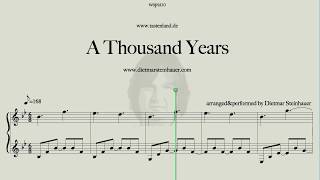 A Thousand Years  Christina Perri  Twilight Saga [upl. by Libbie]