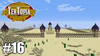 TekTopia 16  The Wall Minecraft Villager Mod [upl. by Coco]