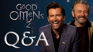 David Tennant Michael Sheen amp The Good Omens 2 Cast Answer Your Questions [upl. by Sylram]