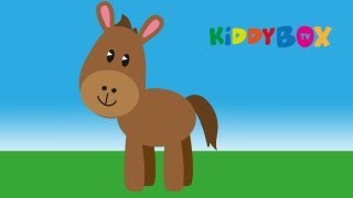 Hopp hopp hopp Pferdchen lauf Galopp  Kinderlieder KIDDYBOXTV [upl. by Yobybab]