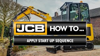 How to start a JCB 12 tonne mini excavator [upl. by Aland]