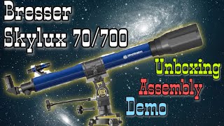 Bresser Skylux 70700 review  Refractor telescope  India [upl. by Chloras]