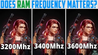 Ryzen 5 5600G Does RAM Frequency Matter 3200MHz vs 3400MHz vs 3600MHz [upl. by Brit]