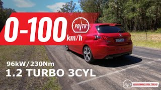 2020 Peugeot 308 GT Line 0100kmh amp engine sound [upl. by Ennairam]