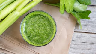 How To Make AntiInflammatory Celery Juice  Instagram Influencer Hannah Bronfman [upl. by Emelyne658]