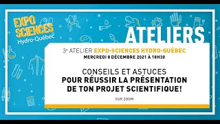 Atelier Exposciences 20212022  La présentation de ton projet [upl. by Hannazus]