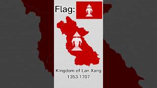 Evolution of Laos 🇱🇦 Part 1 laos asia southeastasia flagmaps viral recommended map [upl. by Elac41]