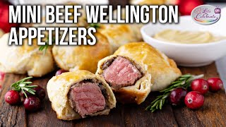 Mini Beef Wellington Appetizers  Honey I Shrunk the Beef Wellingtons [upl. by Aroled]