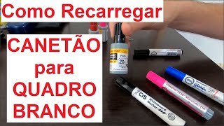 COMO RECARREGAR PINCEL MARCADOR QB para QUADRO BRANCO [upl. by Nivlad694]