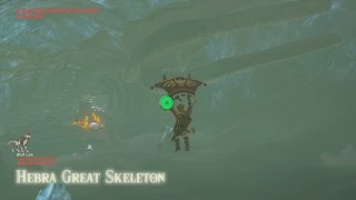 BotW Hebra Leviathan Bones Hidden Shrine [upl. by Pennington564]