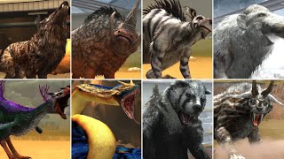 ALL CENOZOIC PETTING SCENE ANIMATION  Jurassic World The Game [upl. by Uhp]