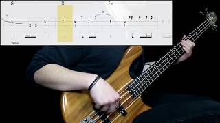 Red Hot Chili Peppers  Wet Sand Bass Cover Play Along Tabs In Video [upl. by Hourigan989]