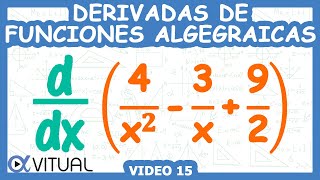 Derivadas de Funciones Algebraicas  Video 15 [upl. by Barcroft]