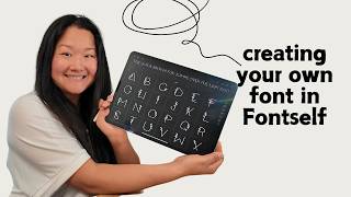 Creating Stunning Fonts with the Fontself App on iPad [upl. by Ellerey]