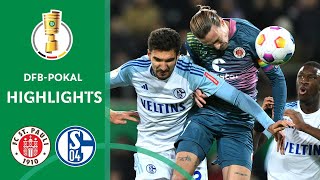 Intense cup duel  FC St Pauli vs FC Schalke 04 21  Highlights  DFBPokal  Round 2 [upl. by Nylesoj]