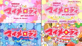 Onegai My Melody all openings [upl. by Dimond]