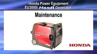 EU3000i Handi Generator Maintenance [upl. by Sion]